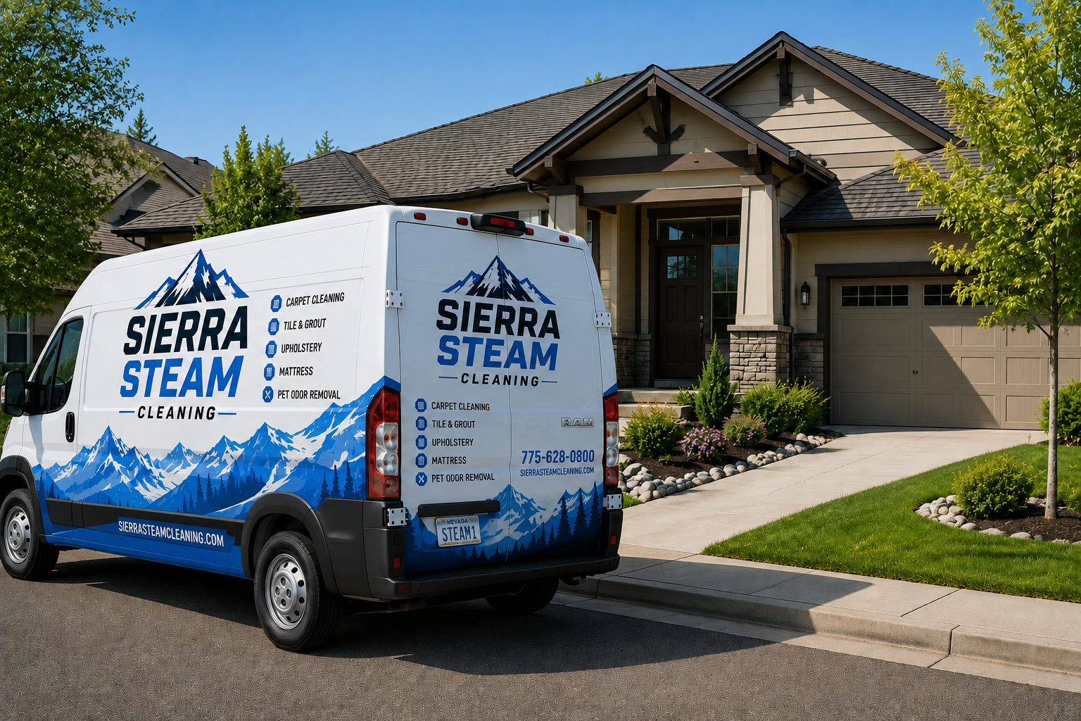 carpet cleaning van